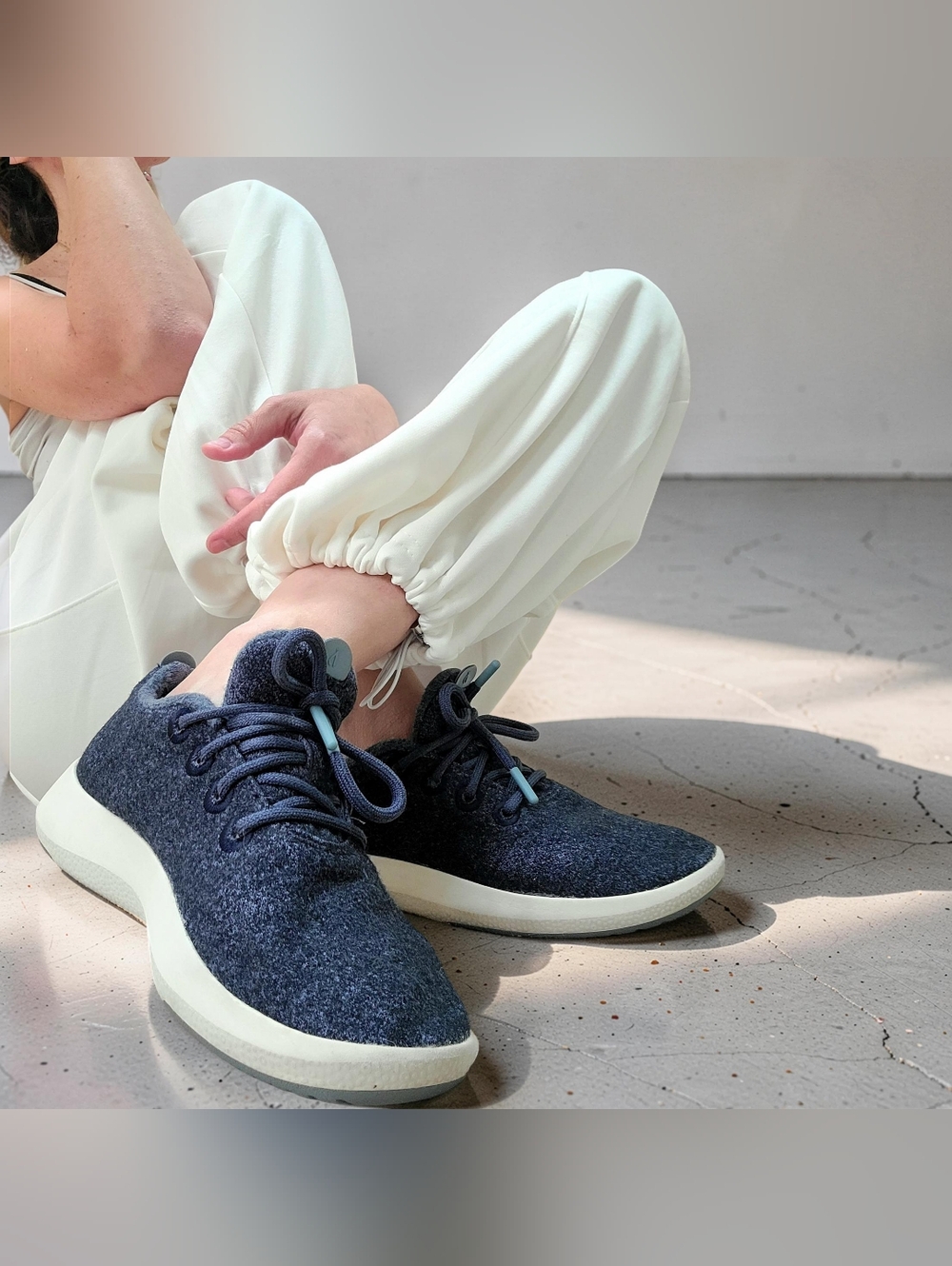 Allbirds Merino Wool Navy Contrast Sneakers Size W8